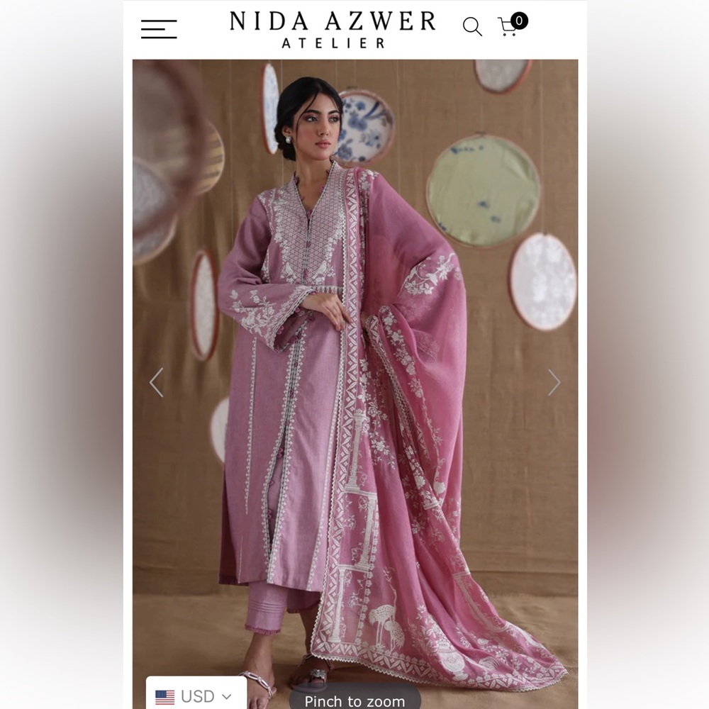 Nur by Nida azwer shalwar kameez kurta pajama